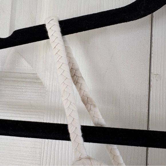 Aerie Maxi Sun Dress Tiered S White Nude‎ Tie Dye  Cotton Lined Vacation Coastal - Picture 5 of 13